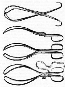 Chamberlen forceps used to deliver children