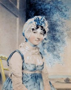 The novelist Maria Edgeworth by John Downman, 1807 (Source: Wikimedia Commons [PD-1923}